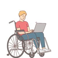 Icon - man in wheelchair