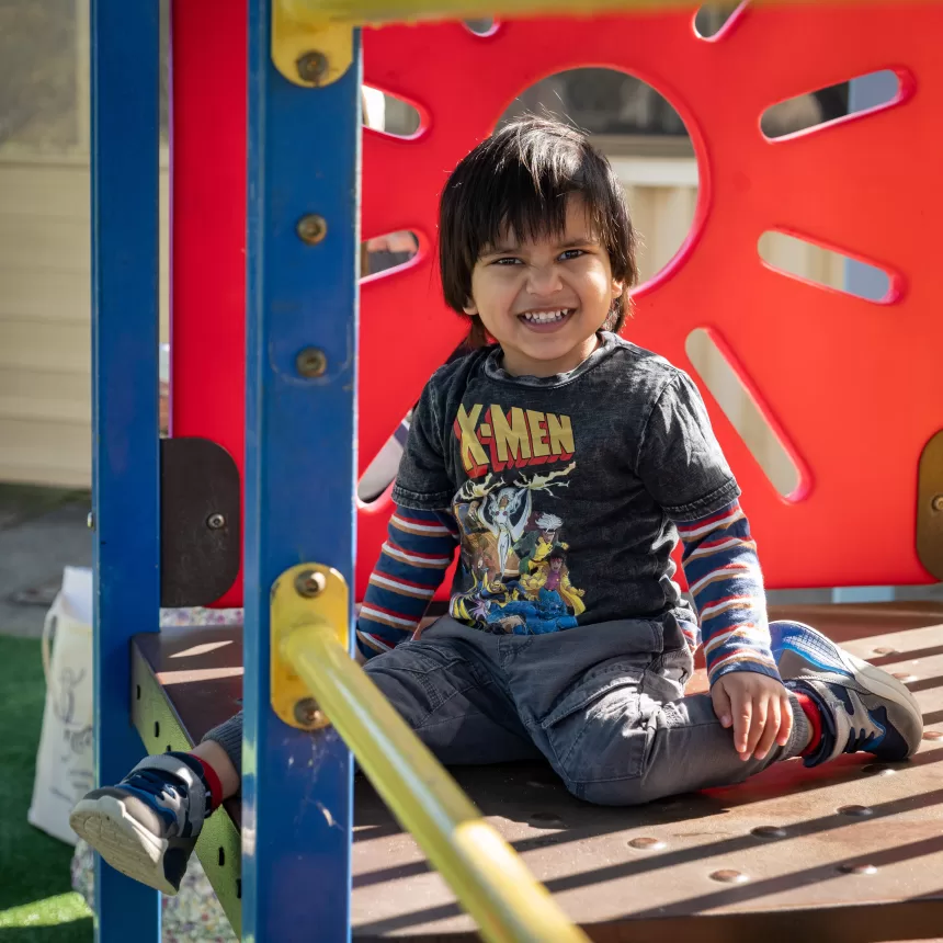 Boy on playground